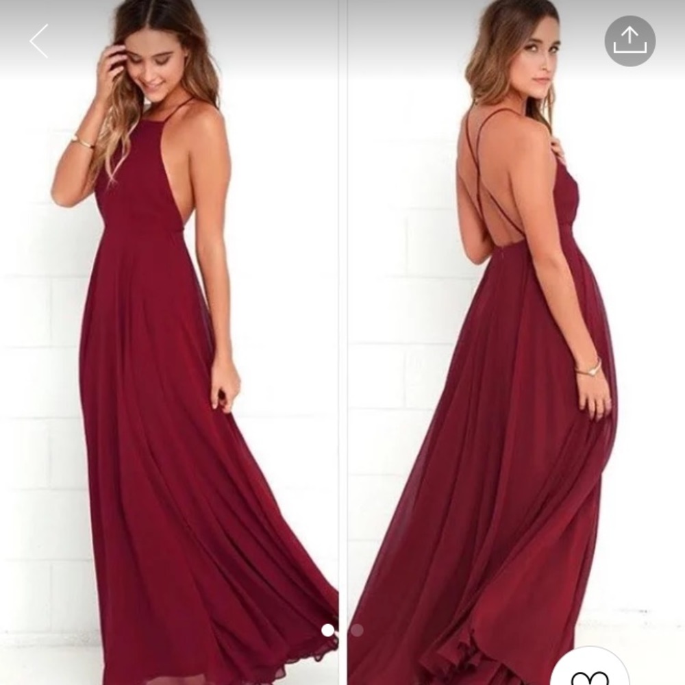 Lulu’s Burgundy Maxi Dress